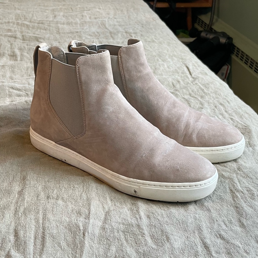 Vince high top suede sneakers